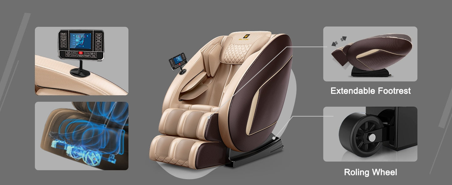 Massage Chair Recliner with Extra Features